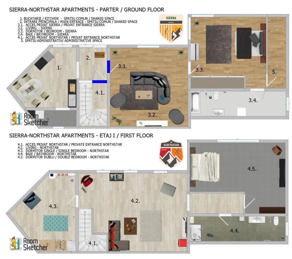 Sierra - Northstar Apartments Brasov Luaran gambar